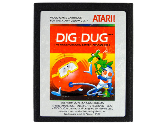 Dig Dug [Silver Label] (Atari 2600)