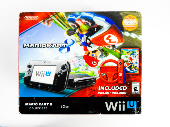 Nintendo Wii U System Deluxe 32GB [Mario Kart 8 Wii Wheel Edition]