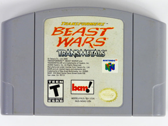 Transformers Beast Wars Transmetals (Nintendo 64 / N64)