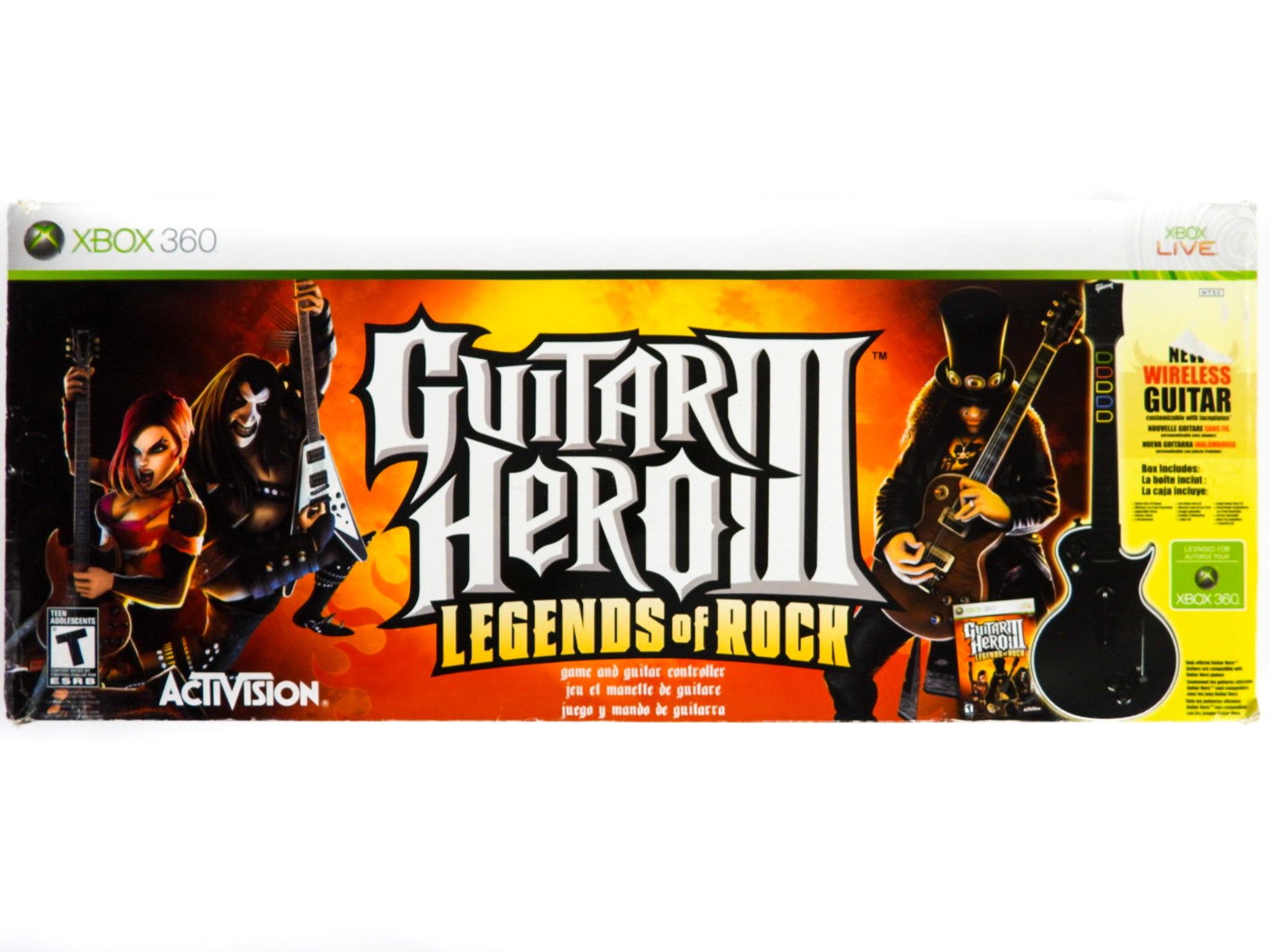 NEW! Guitar Hero III 3 Legends of Rock Xbox 360 Game and Controller buy Bundle RARE!