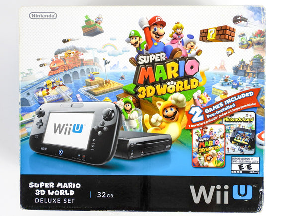 Black Wii U System Deluxe 32GB [Super Mario 3D World Edition] (Nintendo Wii U)