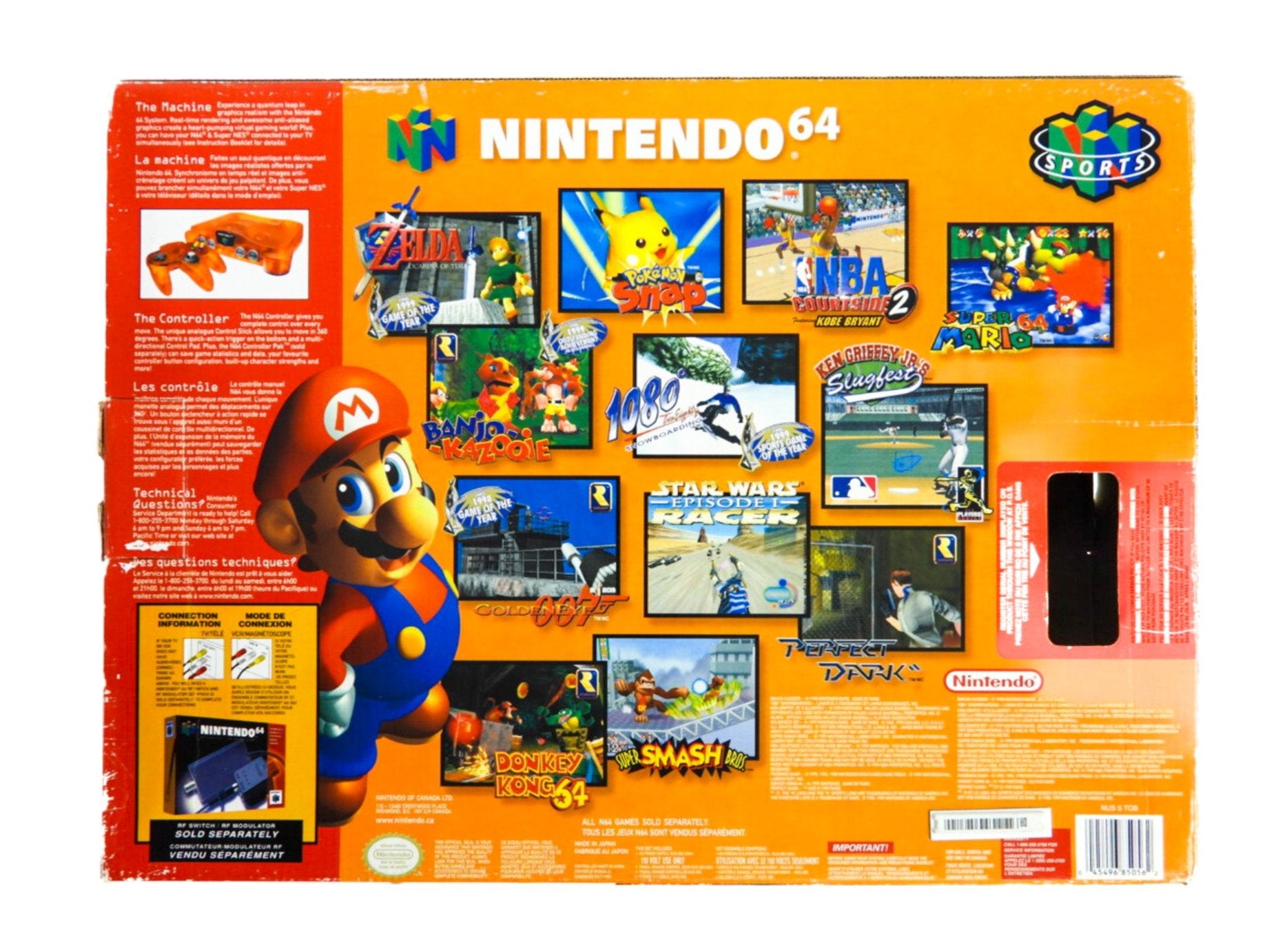 Nintendo 64 in Funtastic Fire 2024 Orange (BROKEN)