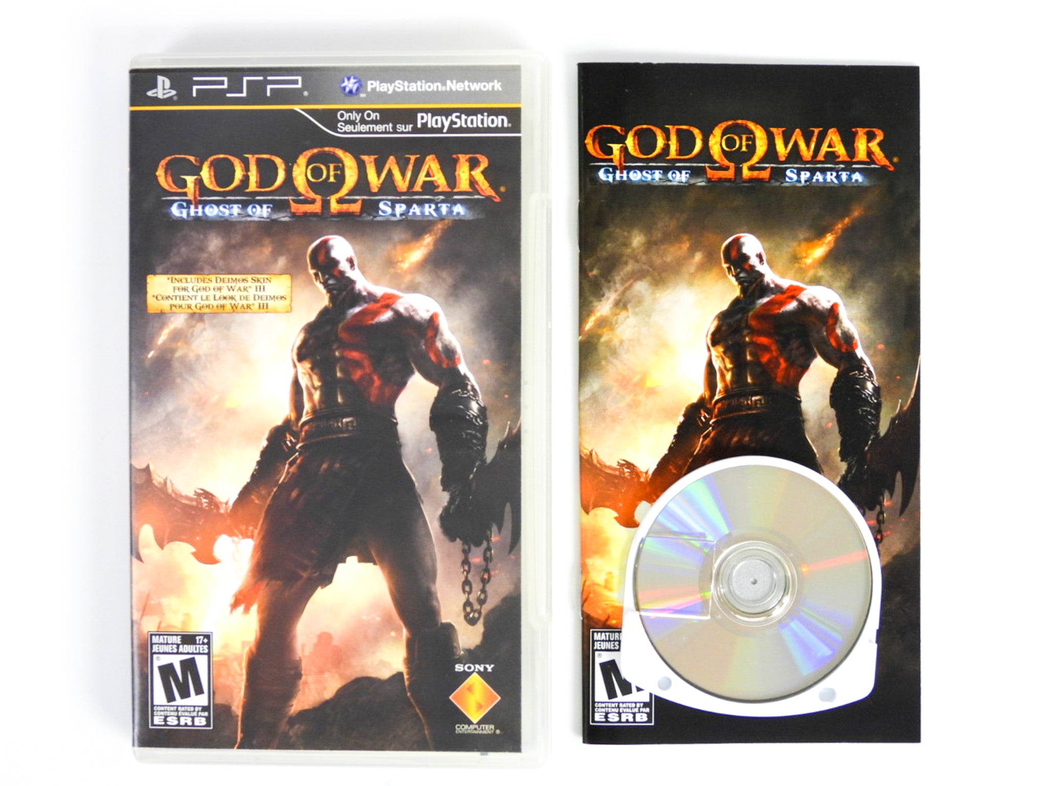 PSP God of War Ghost of Sparta PlayStation Portable