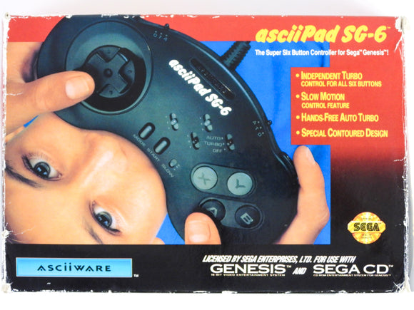 Asciipad SG-6 Controller (Sega Genesis)