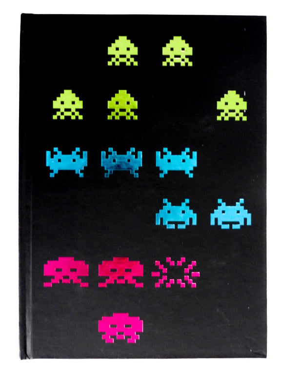 Carnet de notes Space Invaders Métallique