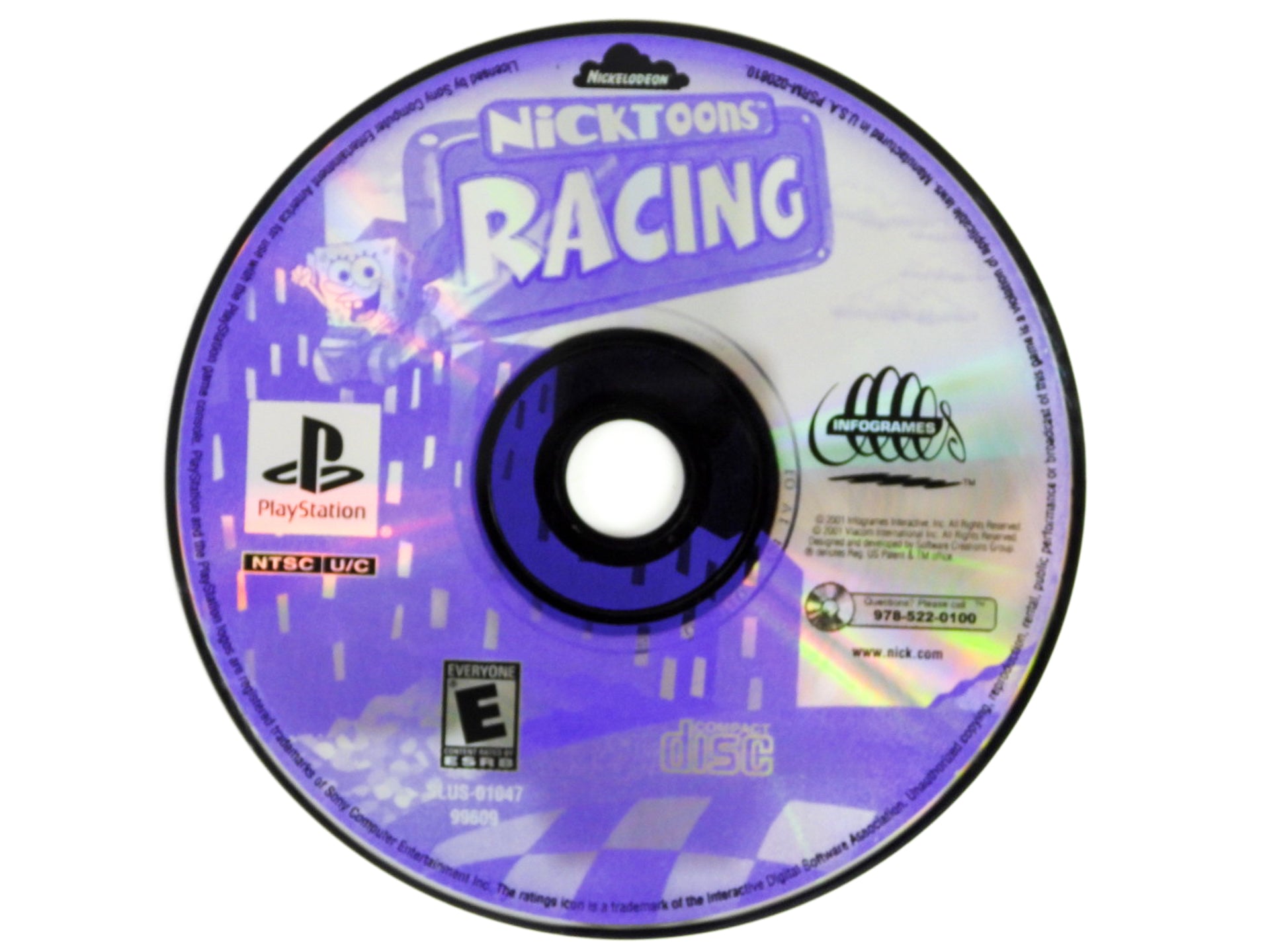 Nicktoons Racing Sur PS1 – Complet, Version PAL FR, Bon état