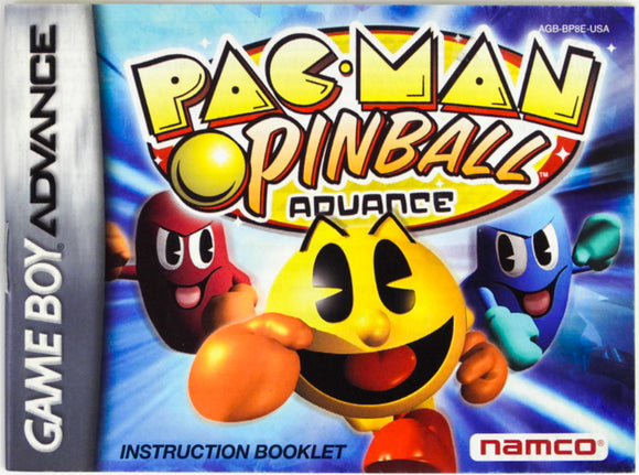 Pac-Man Pinball [Manual] (Game Boy Advance / GBA)