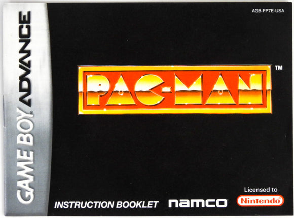 Pac-Man [Classic NES Series] [Manual] (Game Boy Advance / GBA)
