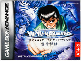 Yu Yu Hakusho Spirit Detective [Manual] (Nintendo Game Boy Advance / GBA)