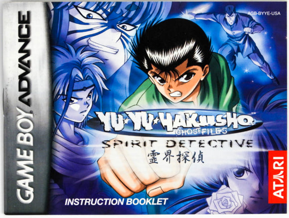 Yu Yu Hakusho Spirit Detective [Manual] (Game Boy Advance / GBA)