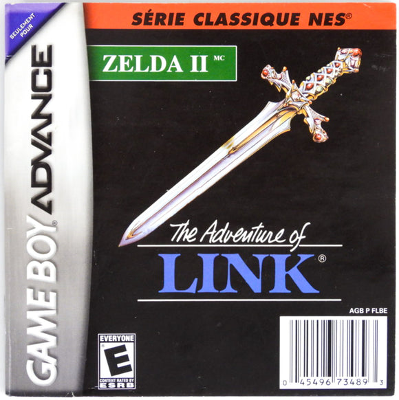 Zelda II The Adventure Of Link [Classic NES Series] [Manual] [French Version] (Game Boy Advance / GBA)