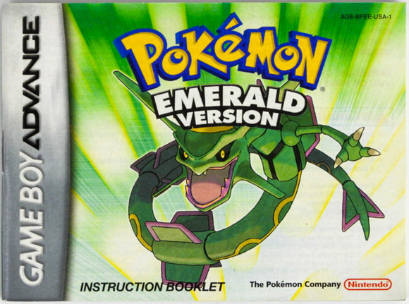Pokemon Emerald [Manual] (Game Boy Advance / GBA)