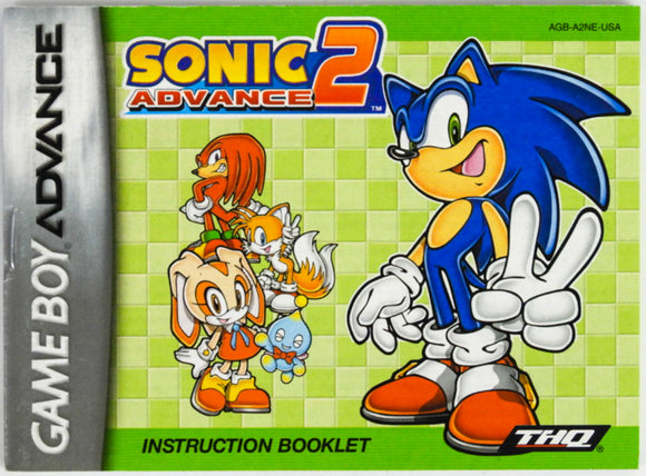 Sonic Advance 2 [Manual] (Game Boy Advance / GBA)