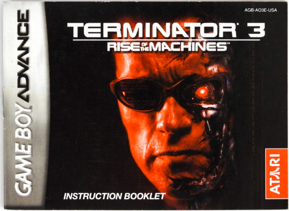 Terminator 3 Rise of the Machines [Manual] (Game Boy Advance / GBA)