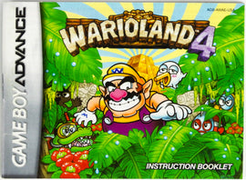 Wario Land 4 [Manual] (Nintendo Game Boy Advance / GBA)