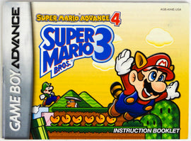 Super Mario Advance 4: Super Mario Bros. 3 [Manual] (Nintendo Game Boy Advance / GBA)
