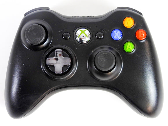Black Wireless Controller [Transforming D-Pad] (Xbox 360)