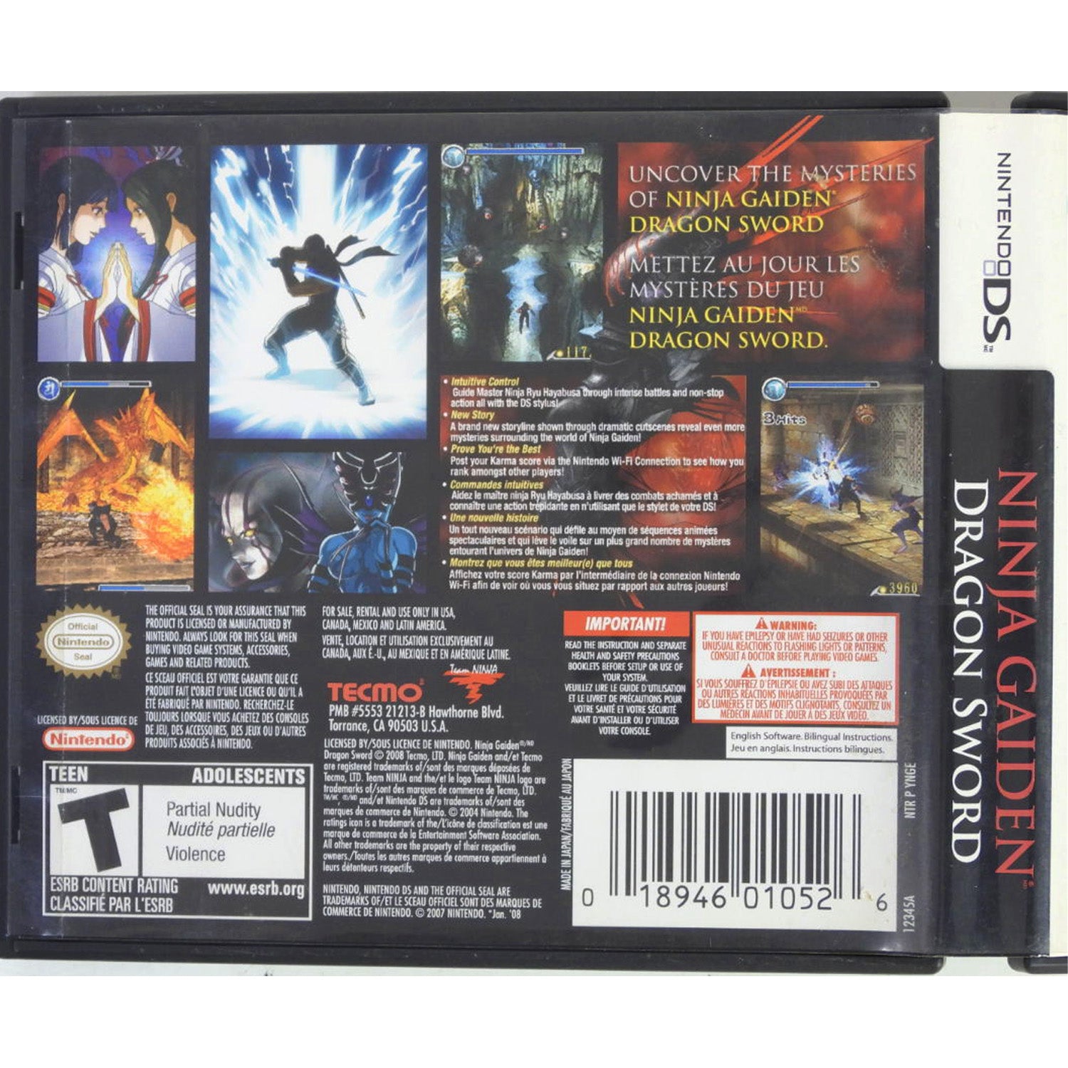 Ninja Gaiden: Dragon Sword (Nintendo DS) – Retro MTL