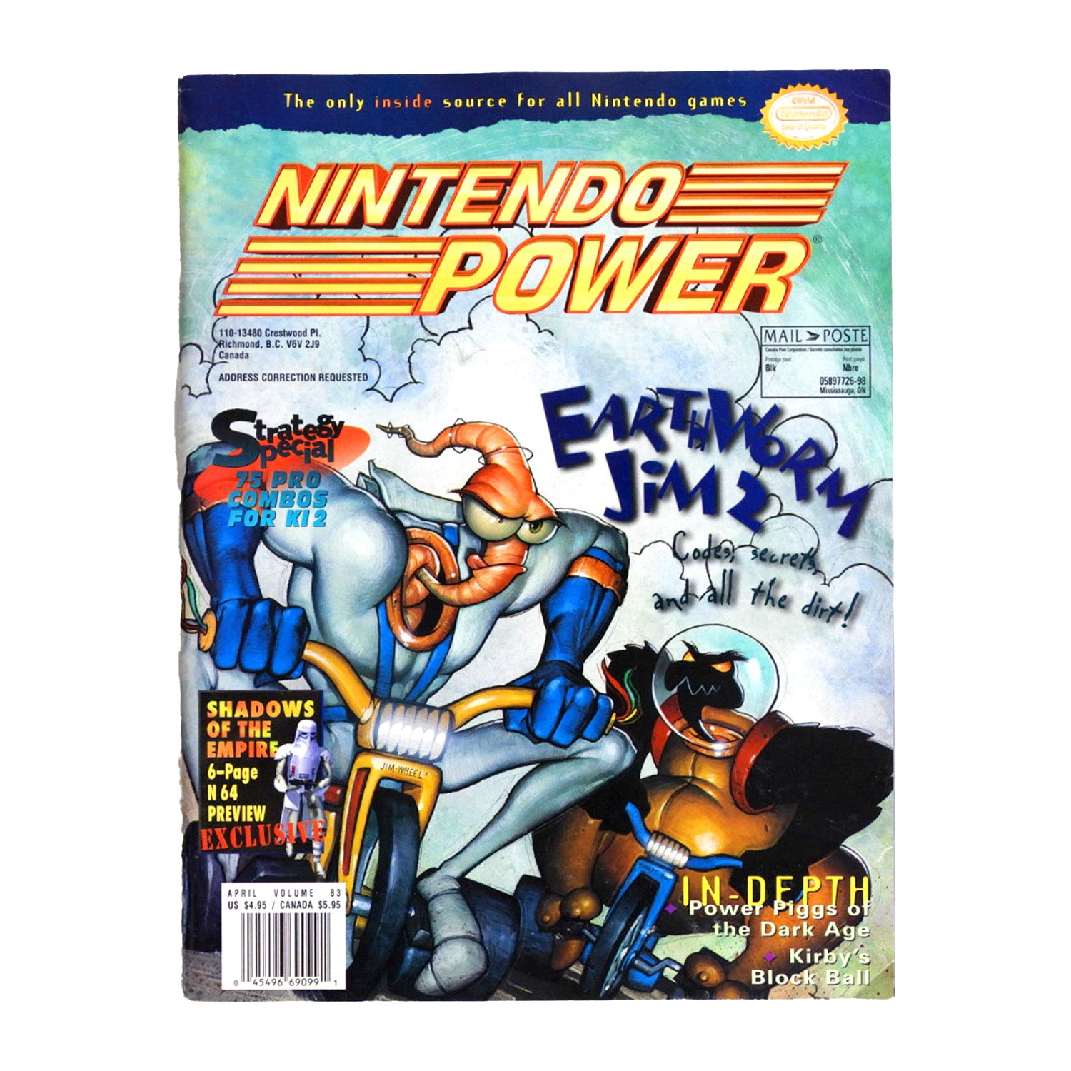 Earthworm Jim 2 [Volume 83] [Nintendo Power] (Magazines)