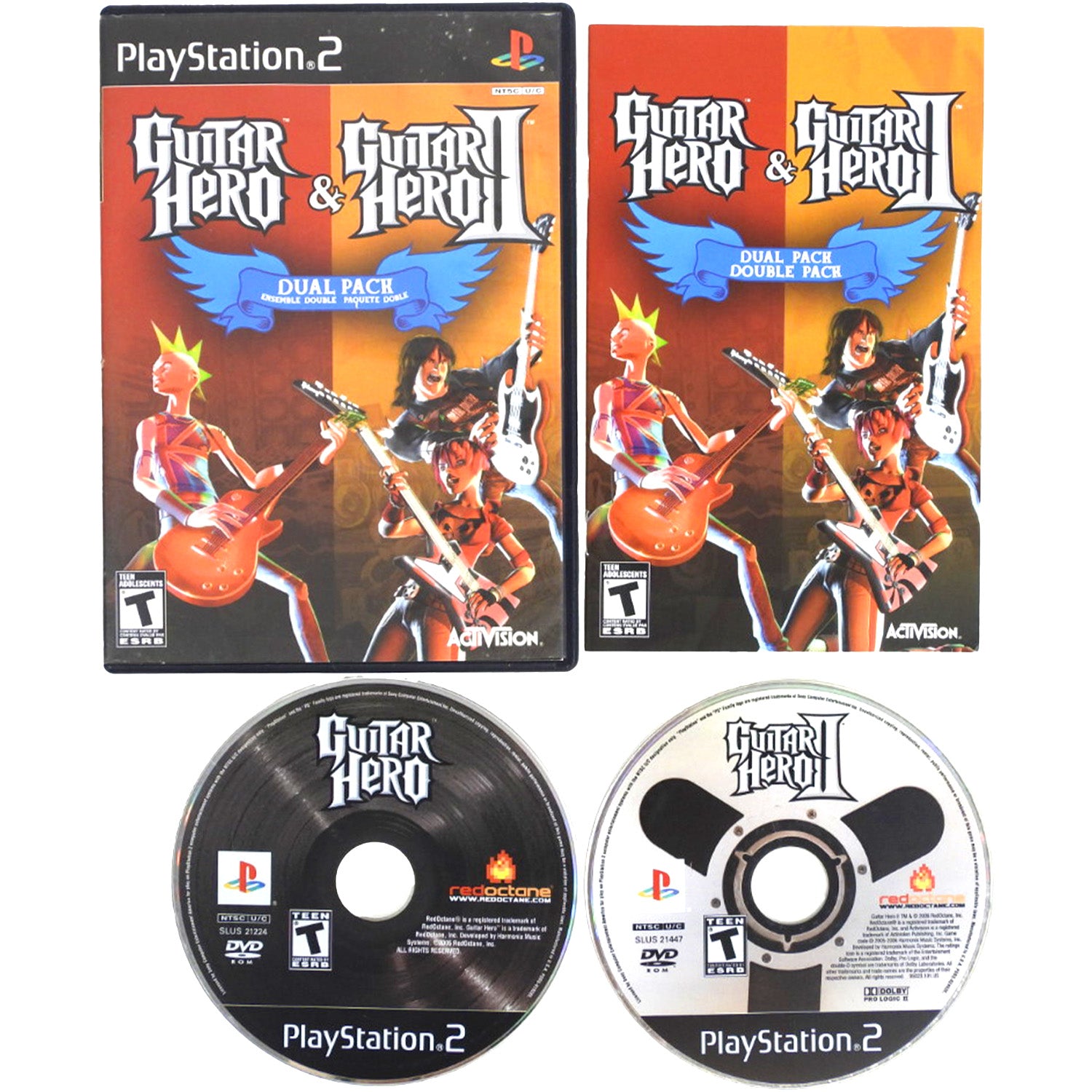 Guitar Hero & Guitar Hero 2 Dual Pack (PlayStation 2 / PS2)