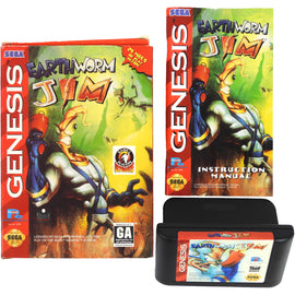 Earthworm Jim [Cardboard Box] (Sega Genesis)