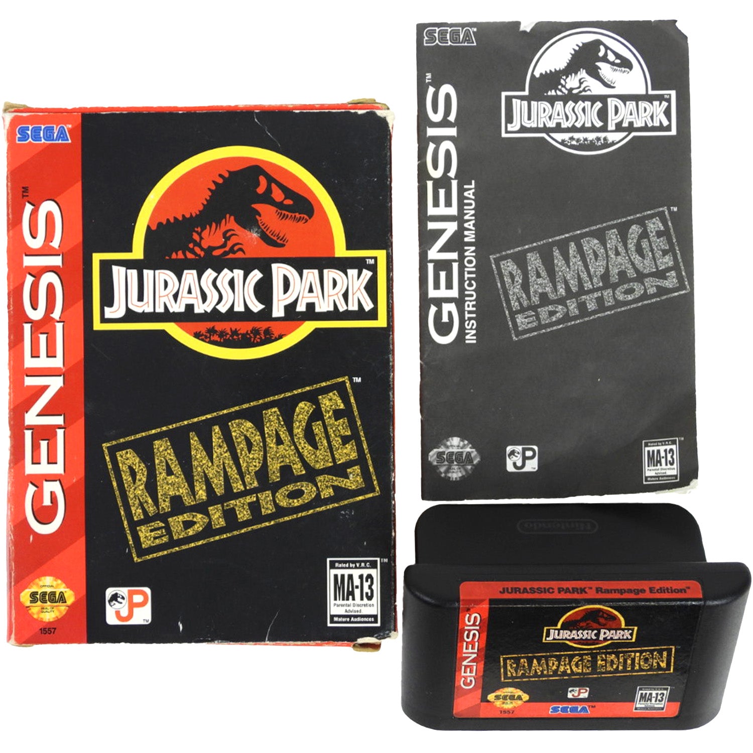 Jurassic Park [Rampage Edition] [Cardboard Box] (Sega Genesis)