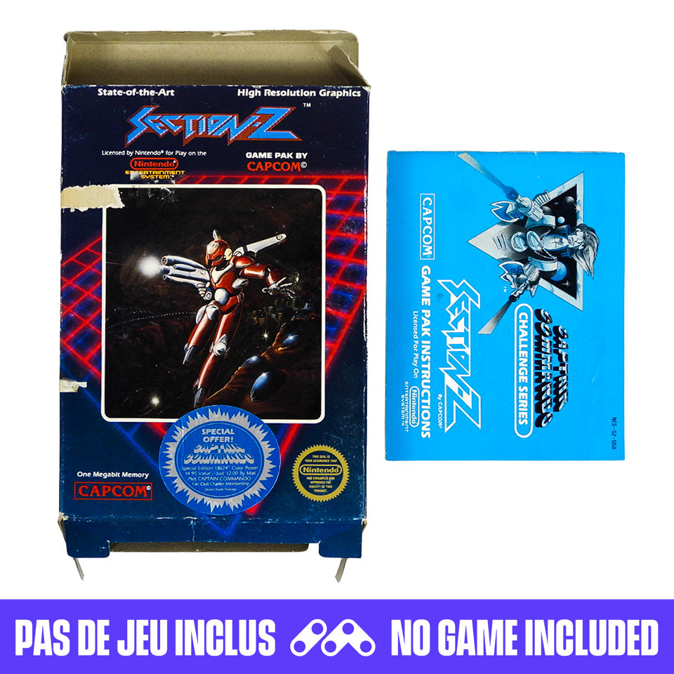 Section Z [Box] (Nintendo / NES) – Retro MTL
