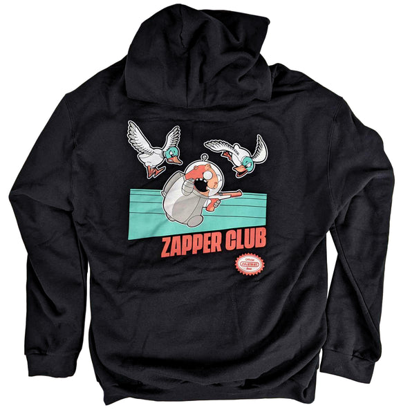 Hooded Zip Jacket [Glitch Zapper] Black