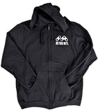 Hooded Zip Jacket [Glitch Zapper] Black