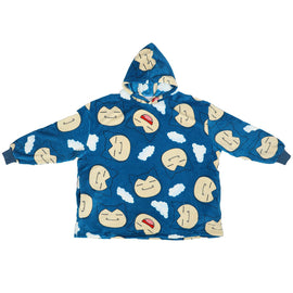 Couverture à capuche bleu Snorlax