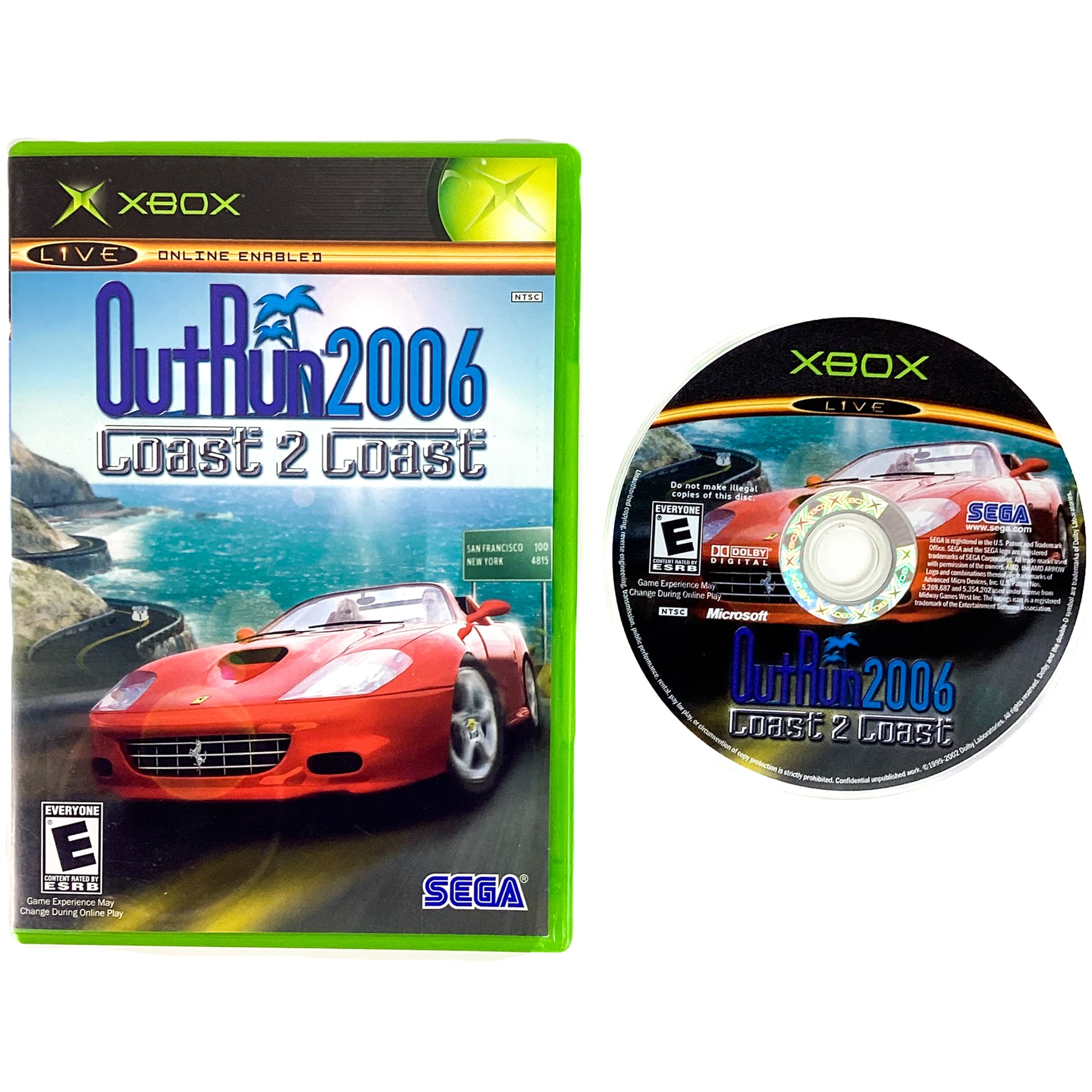 Jaquette PSP Outrun 2006 Coast 2 Coast – Boîtier Seulement, état Correct