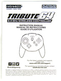 Ultra Edition Black Tribute 64 Wireless Controller [Retro-Bit] (Nintendo 64 / N64)