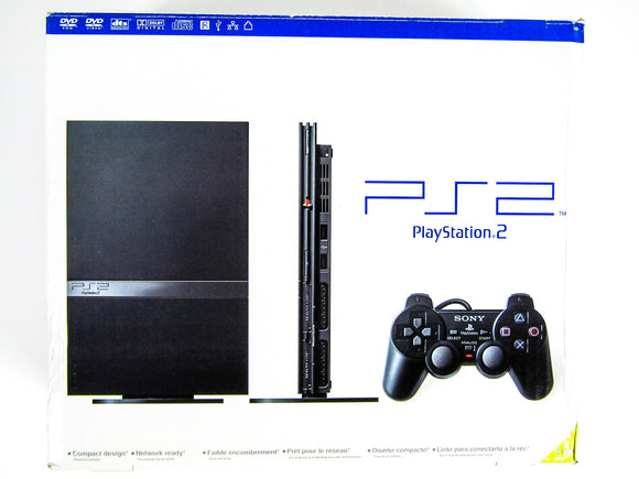 PlayStation 2 System Slim Black with 1 Assorted Controller (PS2)