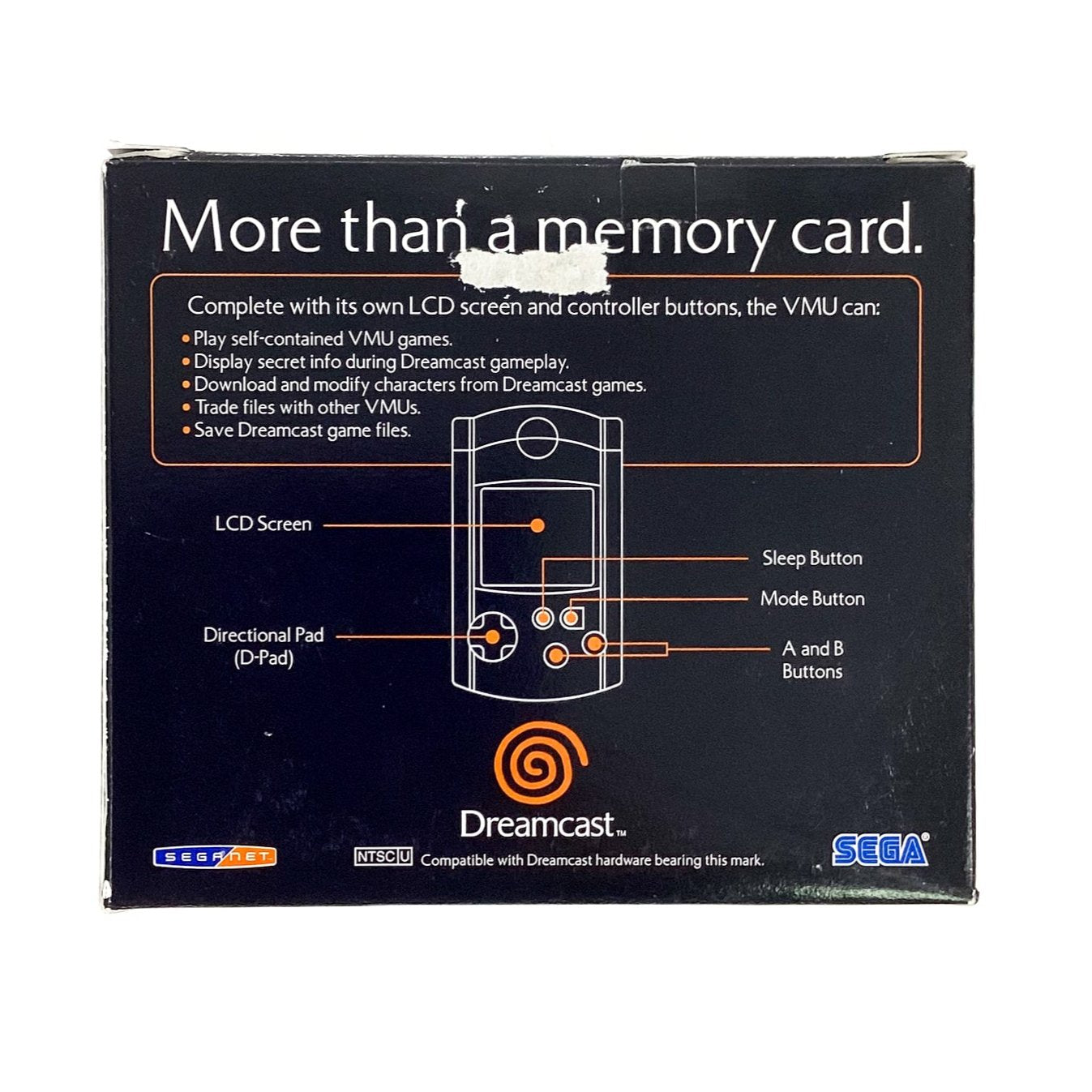 VMU / VMS Visual Memory Unit carte mémoire Dreamcast - Us Neuf bleu transparent VMU / VMS Visual Memory Unit carte mémoire Dreamcast - Us Neuf bleu transparent