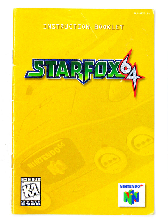 Star Fox 64 [Manual] (Nintendo 64 / N64)