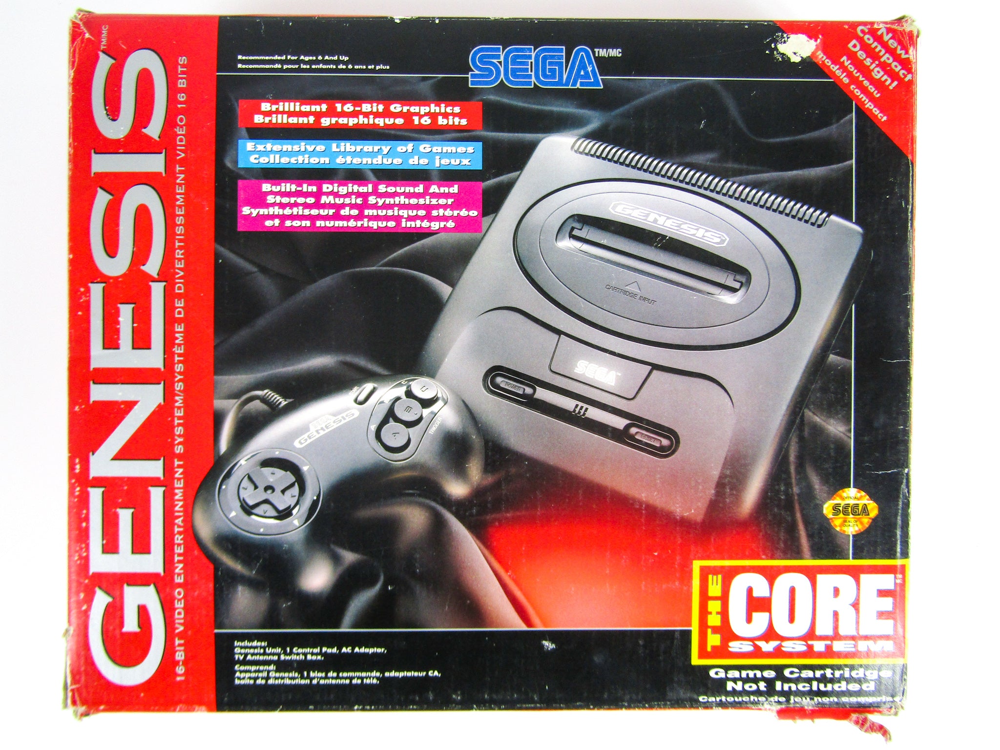 Genesis System Box Reproduction Sega Genesis System Model 2 – RetroMTL