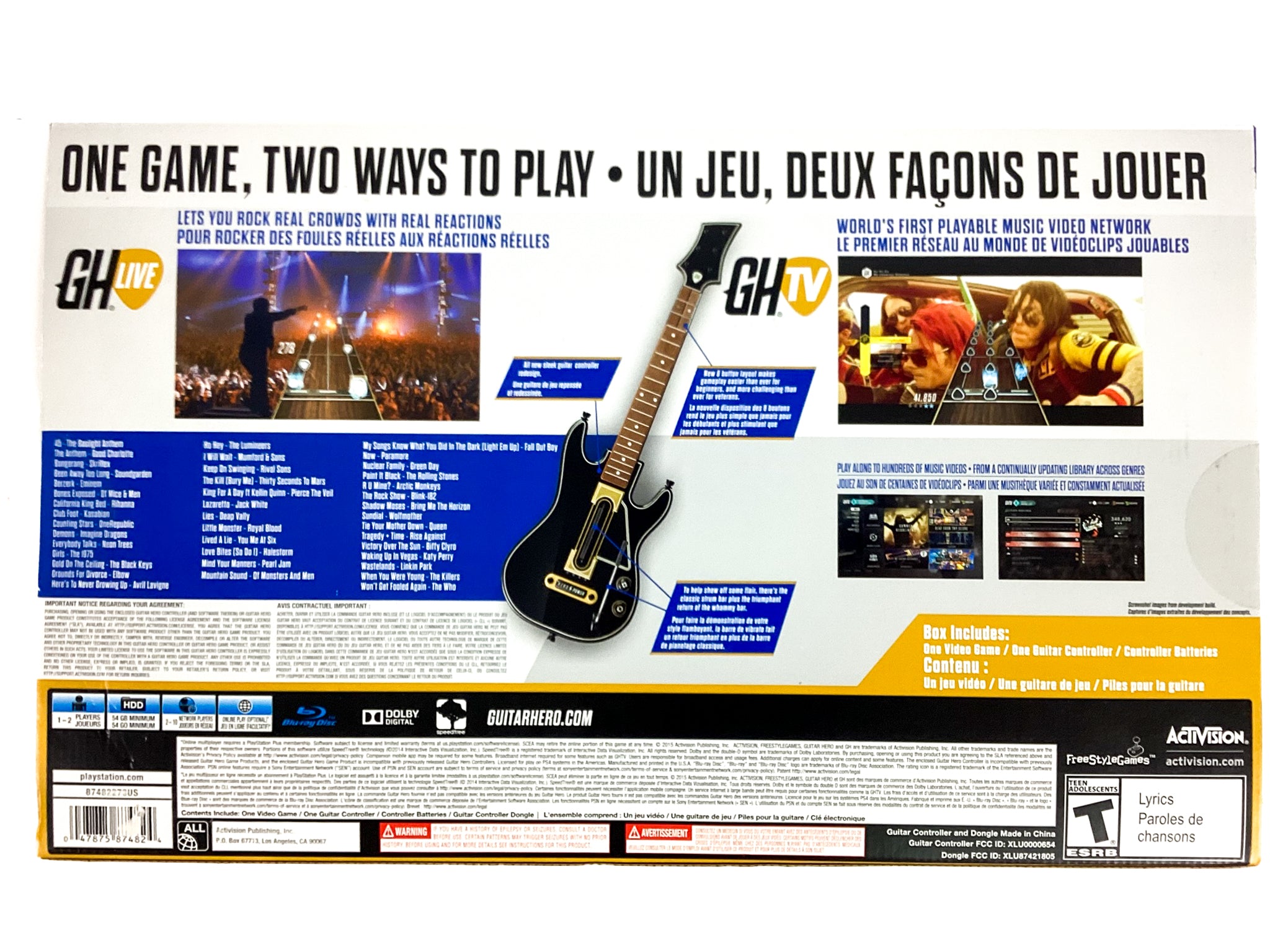 PS4 Guitar hero orders bundle