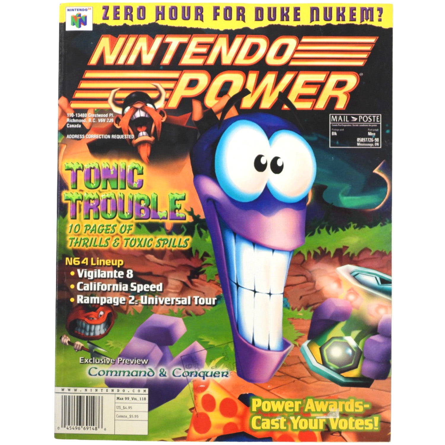 Tonic Trouble [Volume 118] [Nintendo Power] (Magazines)