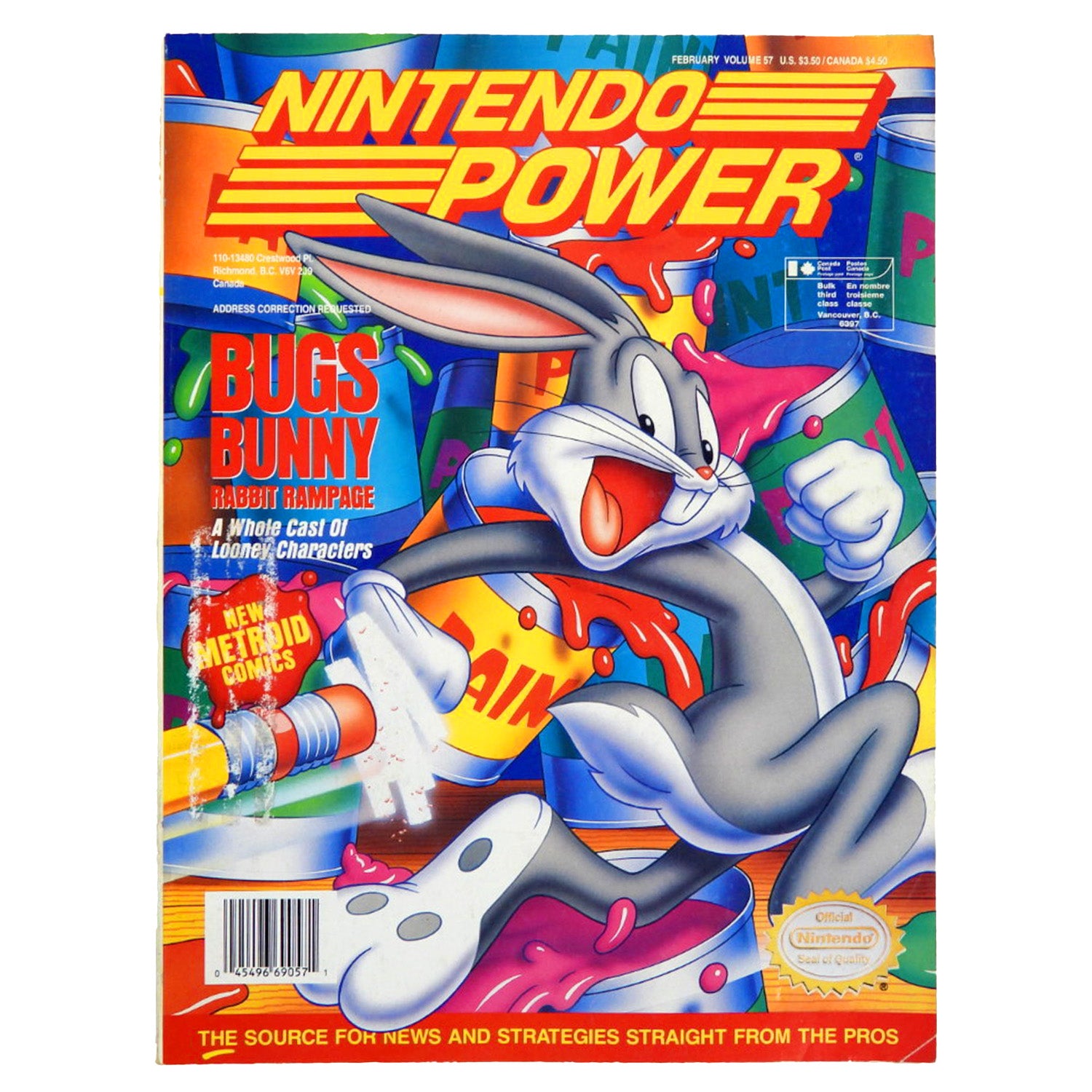 Bugs Bunny Rabbit Rampage [Volume 57] [Nintendo Power] (Magazines)