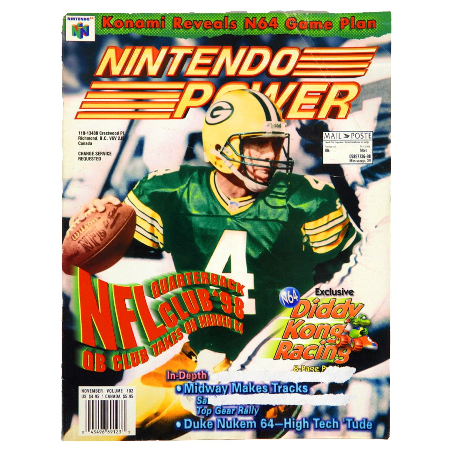 NFL Quarterback Club [Volume 102] [Nintendo Power] (Magazines)