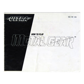 Metal Gear [Manual] (Nintendo / NES)