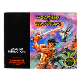 Wizards and Warriors [Manual] (Nintendo / NES)