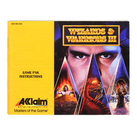 Wizards and Warriors III 3 Kuros Visions of Power [Manual] (Nintendo / NES)