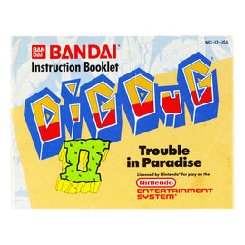 Dig Dug II Trouble In Paradise [Manual] (Nintendo / NES)
