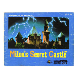 Milon's Secret Castle [Manual] (Nintendo / NES)