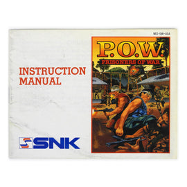 POW Prisoners of War [Manual] (Nintendo / NES)