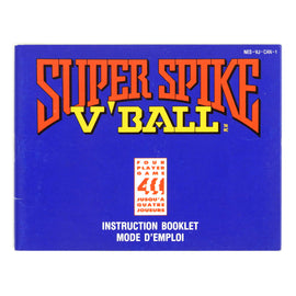 Super Spike Volleyball [CAN Version] [Manual] (Nintendo / NES)