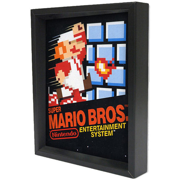 Lenticular 3D Super Mario Bros. Game Cover Art Frame