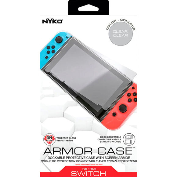 Armor Case Clear Protective Case & Screen Protector [Nyko] (Nintendo Switch)
