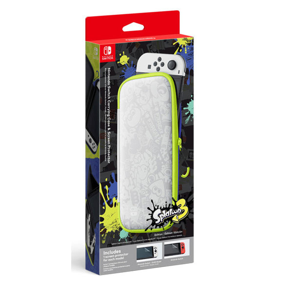 Carrying Case & Screen Protector [Splatoon 3 Edition] (Nintendo Switch)